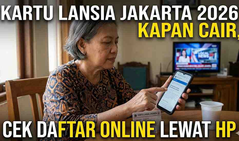 Kartu Lansia Jakarta 2026 Kapan Cair, Cek Daftar Online Lewat HP