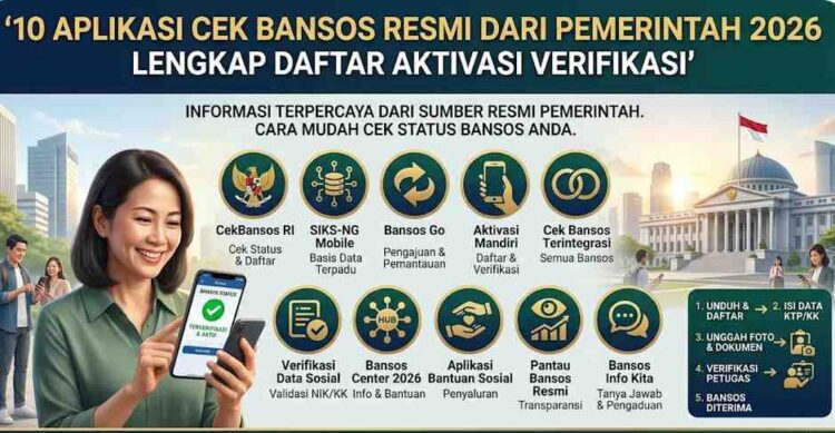 10 Aplikasi Cek Bansos Resmi dari Pemerintah 2026 Lengkap Daftar Aktivasi Verifikasi