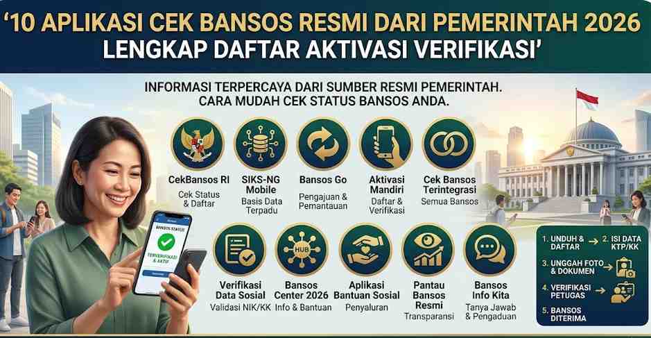 10 Aplikasi Cek Bansos Resmi dari Pemerintah 2026 Lengkap Daftar Aktivasi Verifikasi
