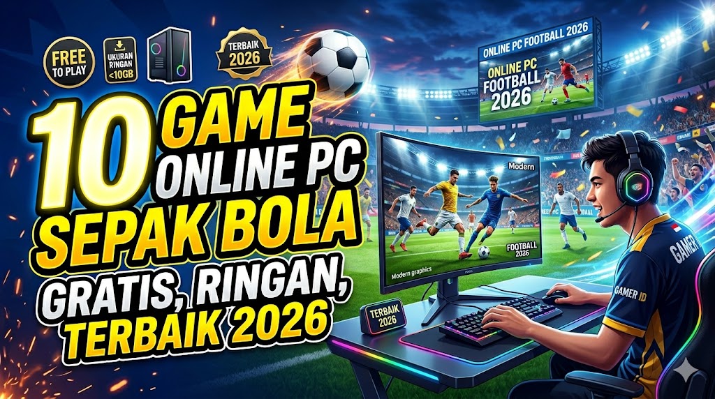 10 Game Online PC Gratis Sepak Bola 2026 Terbaik Ukuran Ringan