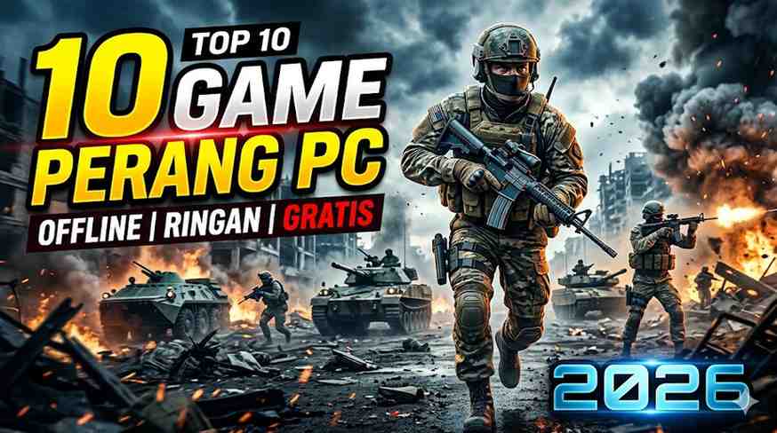 10 Game Perang PC Offline Ukuran Kecil Ringan Gratis 2026