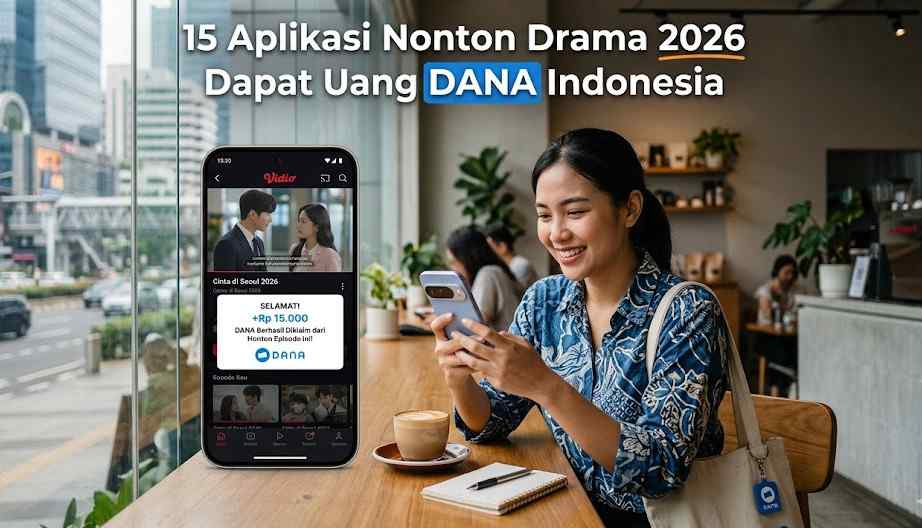 15 Aplikasi Nonton Drama 2026 Dapat Uang DANA Indonesia Per Hari