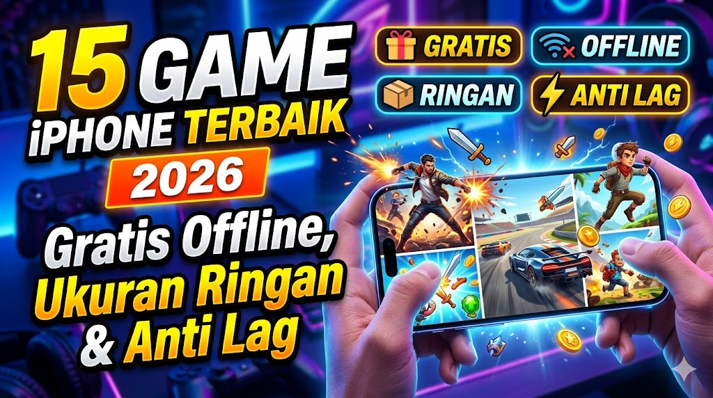 15 Game iPhone Terbaik 2026 Gratis Offline, Ukuran Ringan & Anti Lag