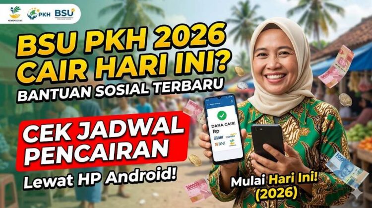 Apakah BSU PKH Sudah Cair Hari Ini 2026, Cek Jadwal Pencairan Lewat HP Android