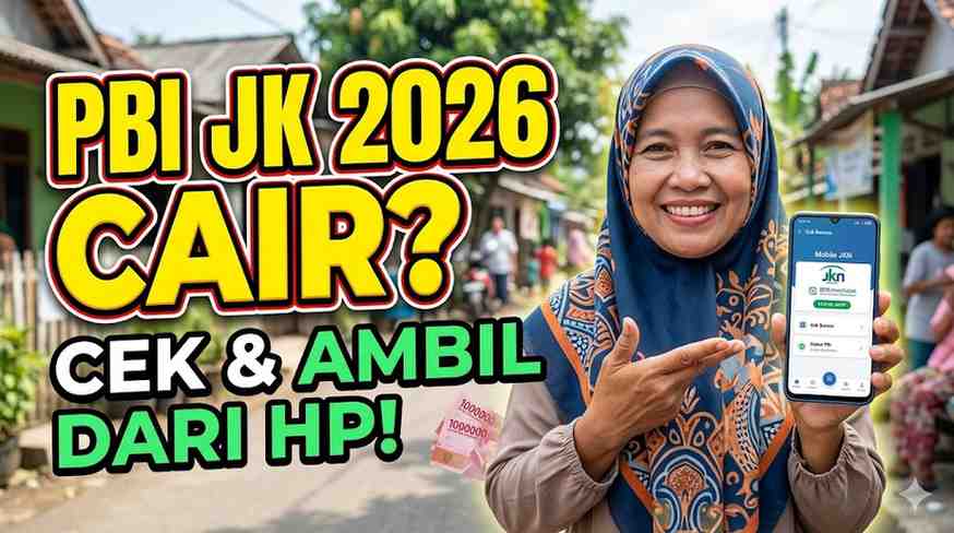 Apakah PBI JK Bisa Dicairkan 2026, Cara Ambil Bansos PBI JK Lewat HP