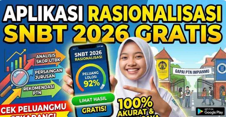 Aplikasi Rasionalisasi SNBT 2026 Gratis Analisis PTN Akurat