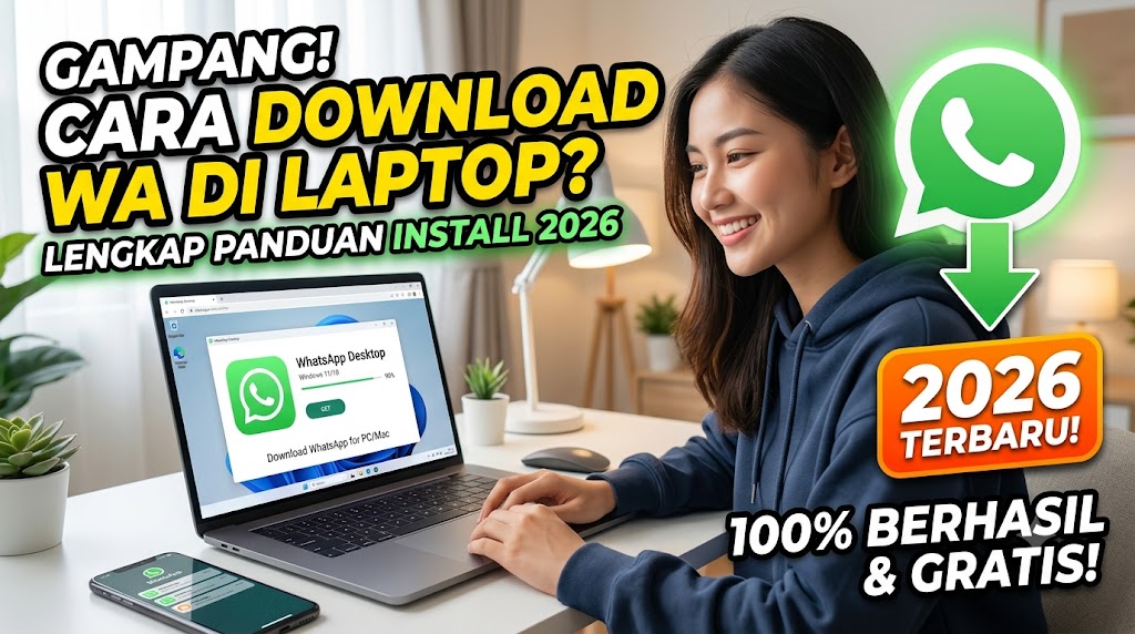 Bagaimana Cara Mendownload Aplikasi WA di Laptop? Lengkap Panduan Install WhatsApp PC, Komputer 2026