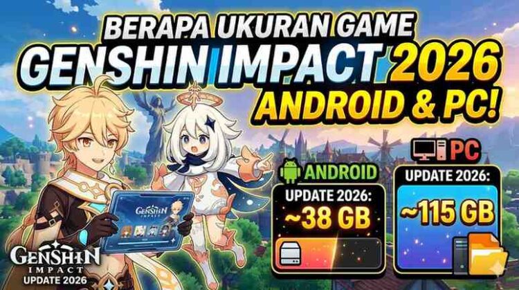 Berapa Ukuran Game Genshin Impact Android dan PC Update 2026