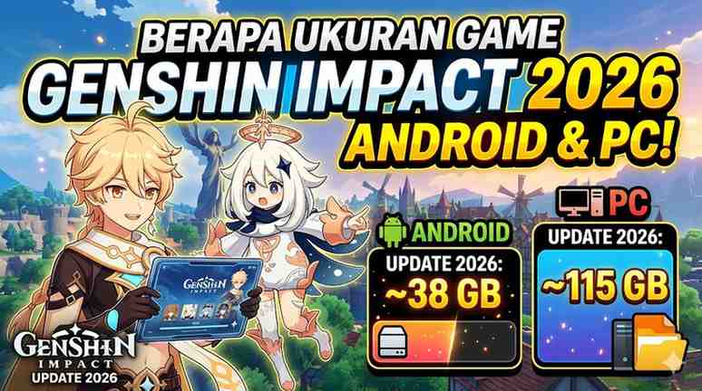 Berapa Ukuran Game Genshin Impact Android dan PC Update 2026