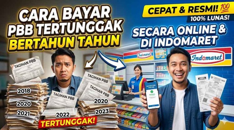 Cara Bayar PBB yang Tertunggak Bertahun Tahun Secara Online dan di Indomaret