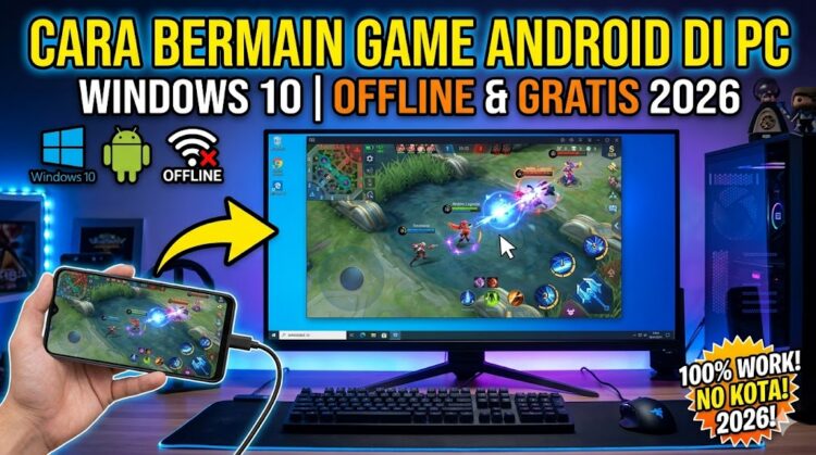 Cara Bermain Game Android di PC Windows 10 Offline dan Gratis Terbaru 2026