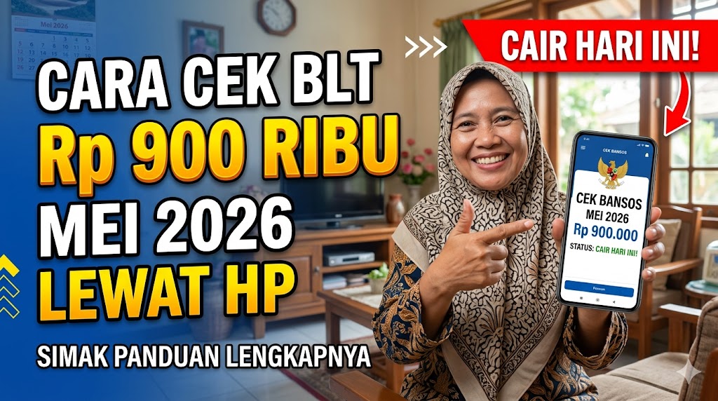 Cara Cek BLT 900 Ribu Mei 2026 Lewat HP Cair Hari Ini, Simak Panduan Lengkapnya