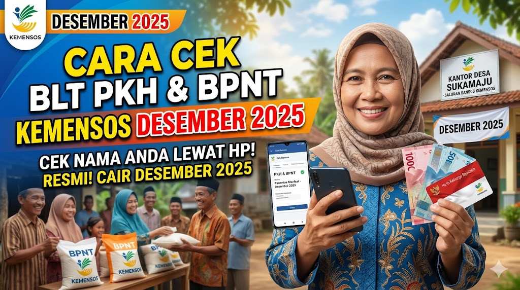 Cara Cek BLT PKH dan BPNT Kemensos Desember 2025 di Bulan Mei 2026