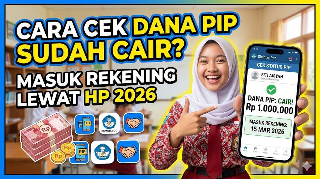 Cara Cek Dana PIP Lewat HP Sudah Cair Masuk Rekening atau Belum 2026