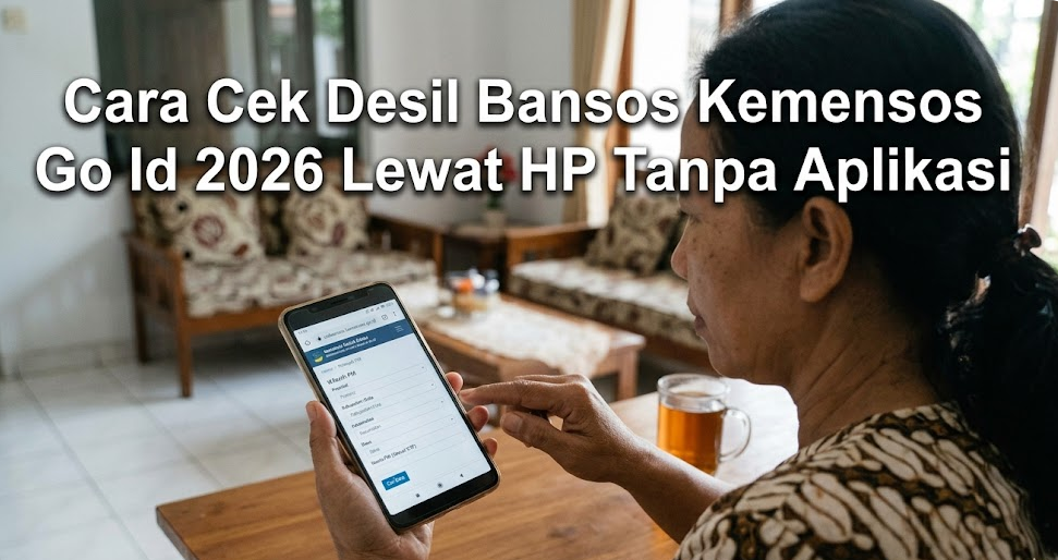 Cara Cek Desil Bansos Kemensos Go Id 2026 Lewat HP Tanpa Aplikasi