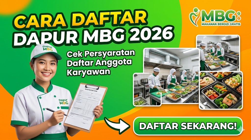 Cara Daftar Dapur MBG 2026 Cek Persyaratan Daftar Anggota Kariawan Makanan Bergizi Gratis