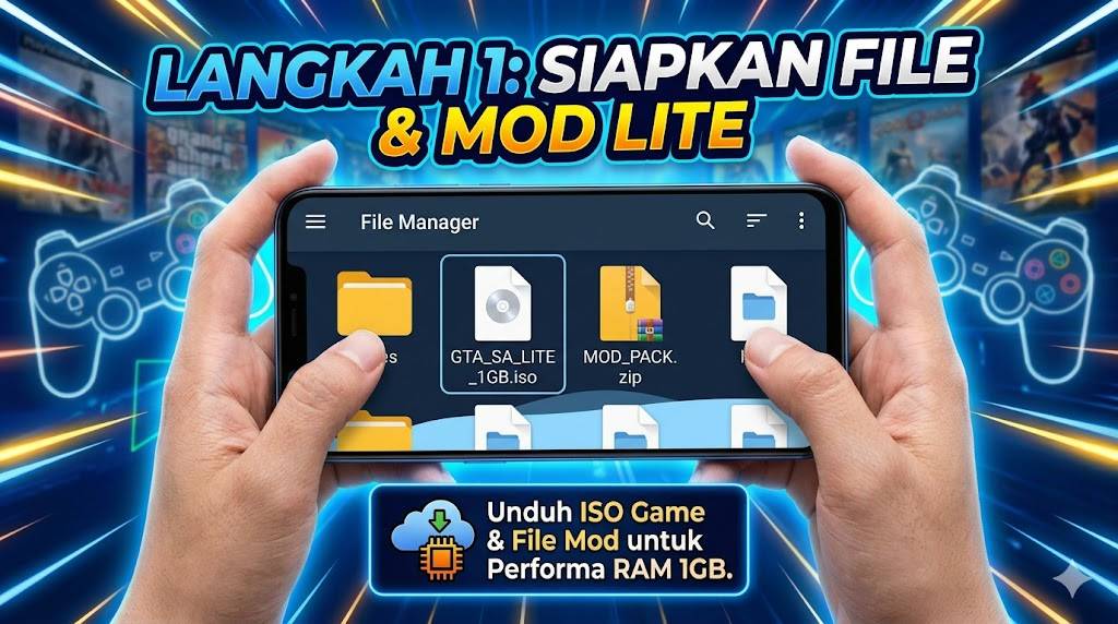 Cara Main Game PS2 di Android Ram 1GB Offline Tanpa Root dan Emulator