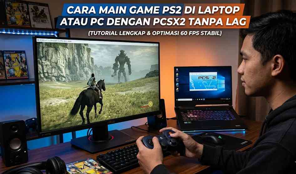 Cara Main Game PS2 di Laptop atau PC dengan PCSX2 Tanpa Lag