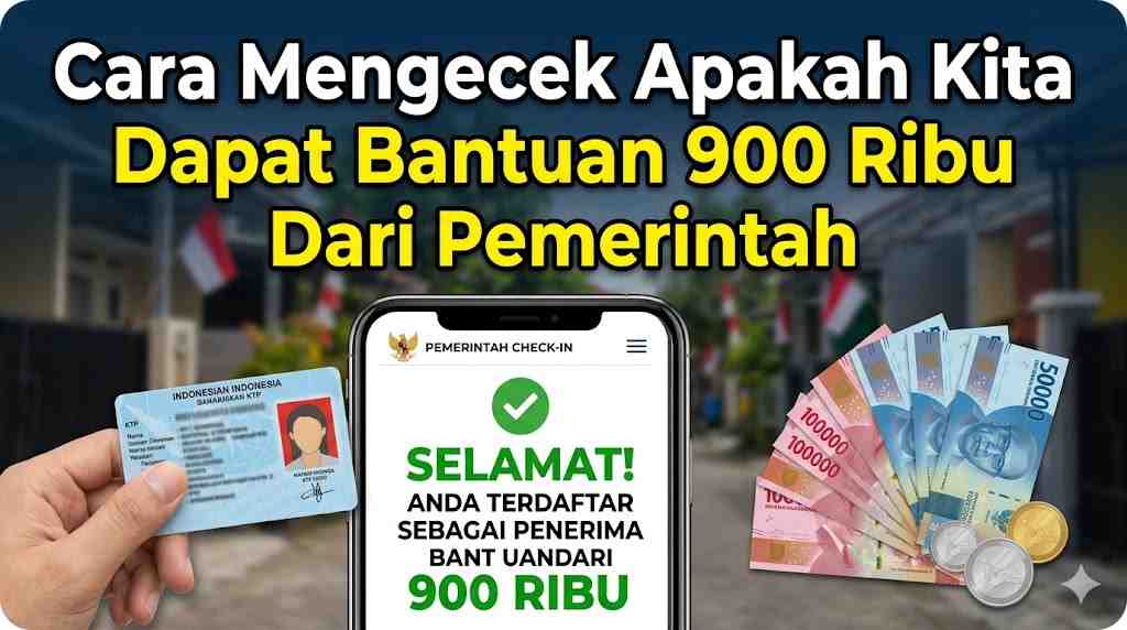 Cara Mengecek Apakah Kita Dapat Bantuan 900 Ribu Dari Pemerintah Lewat HP