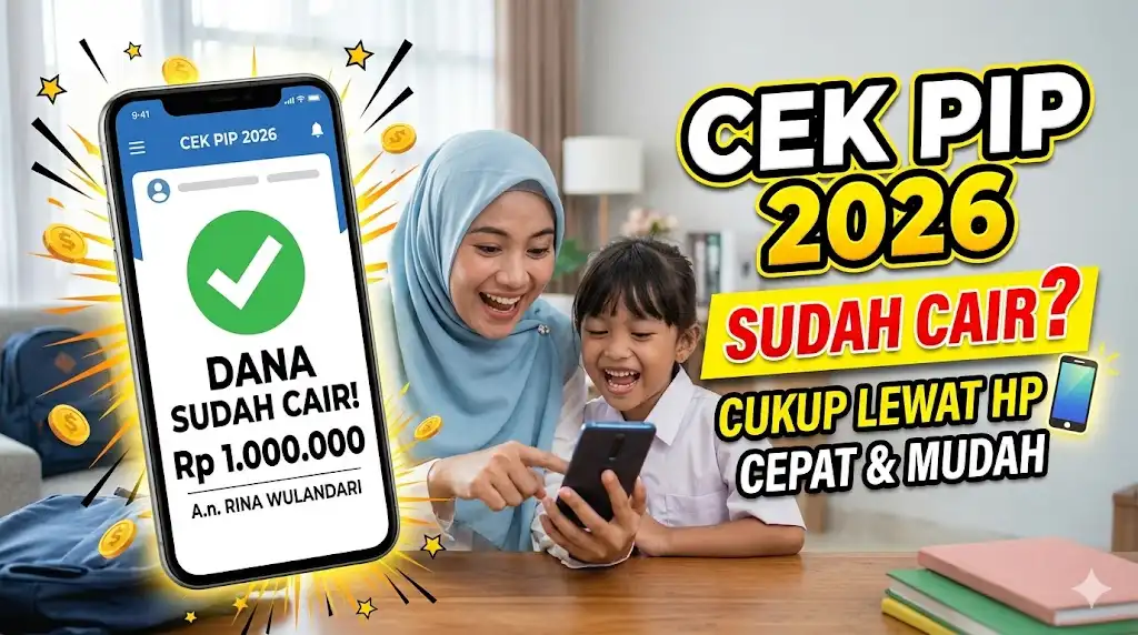 Cara Mengecek PIP Sudah Cair Apa Belum Tahun 2026 Cukup Lewat HP