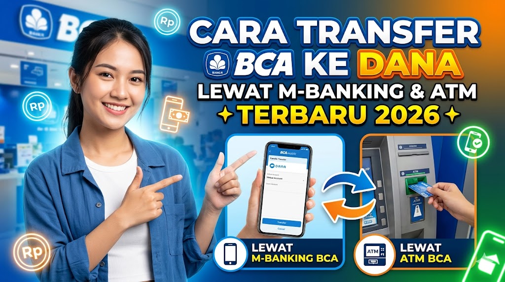 Cara Transfer BCA ke DANA Lewat M-Banking dan ATM Terbaru 2026