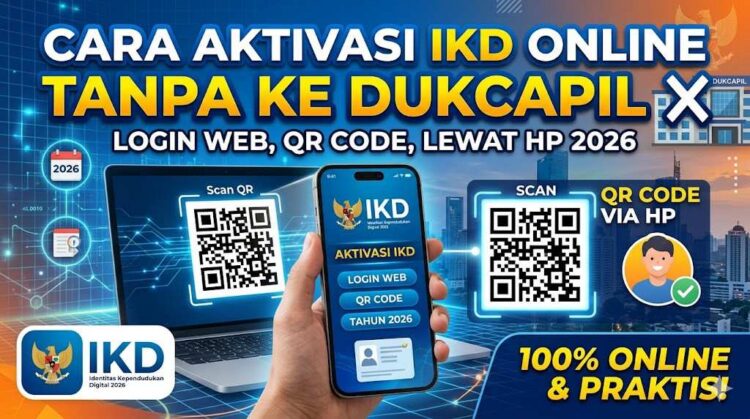 Cara Aktivasi IKD Online Tanpa ke Dukcapil, Login Web, QR Code Lewat HP 2026