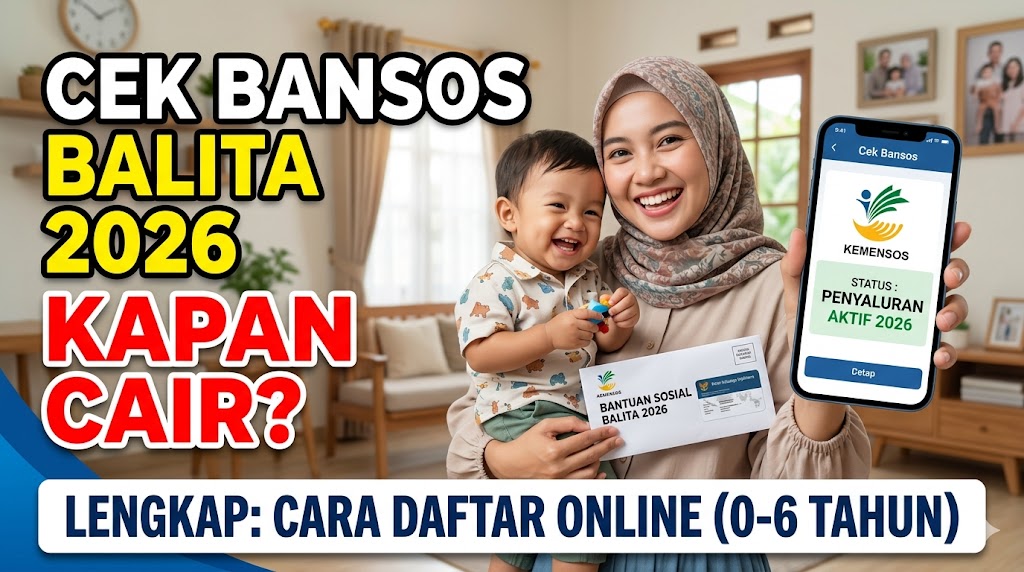 Cek Bansos Balita 2026 Kapan Cair, Lengkap Cara Daftar Bansos Balita 0-6 Tahun Online