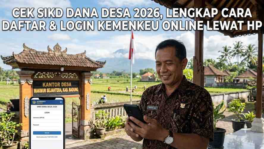 Cek SIKD Dana Desa 2026, Lengkap Cara Daftar & Login Kemenkeu Online Lewat HP