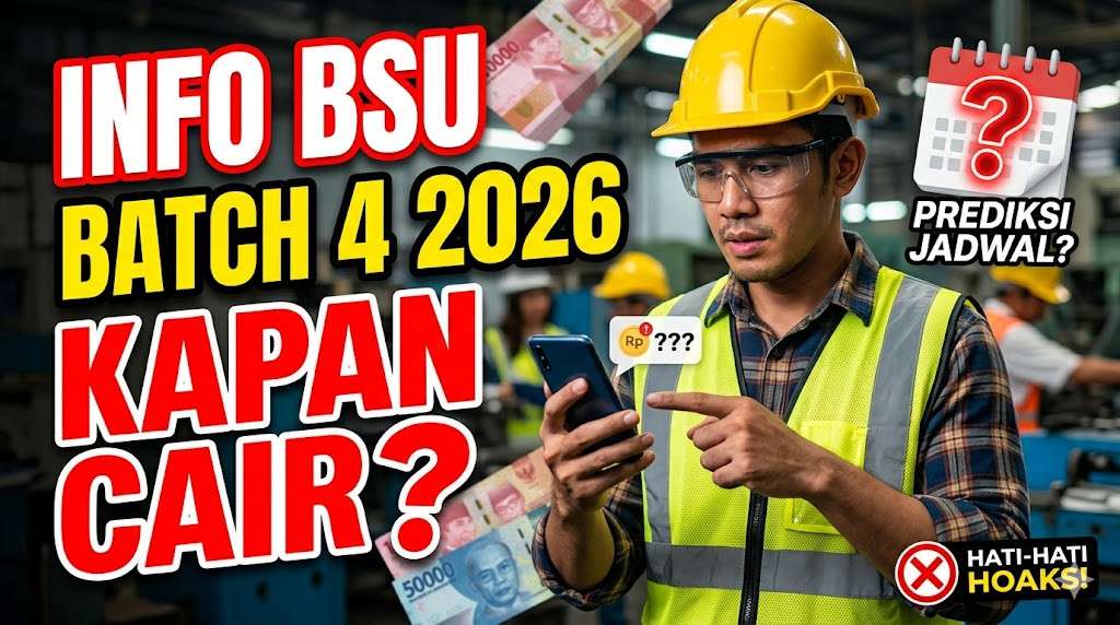 Info BSU Batch 4 2026 Kapan Cair, Cek Daftar Pencairan BSU Login Lewat HP
