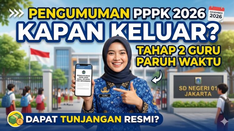 Kapan Pengumuman PPPK Tahap 2 2026 Paruh Waktu Guru Keluar Dapat Tunjangan