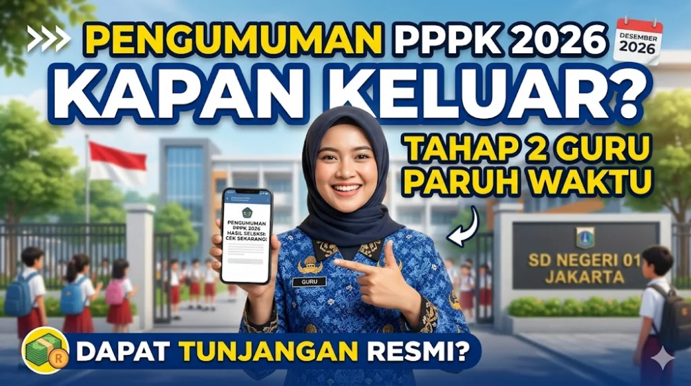 Kapan Pengumuman PPPK Tahap 2 2026 Paruh Waktu Guru Keluar Dapat Tunjangan Kapan Pengumuman PPPK Tahap 2 2026 Paruh Waktu Guru Keluar Dapat Tunjangan