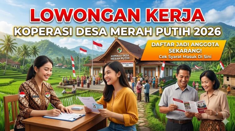 Lowongan Kerja Koperasi Desa Merah Putih 2026, Syarat Daftar Masuk Anggota Merah Putih