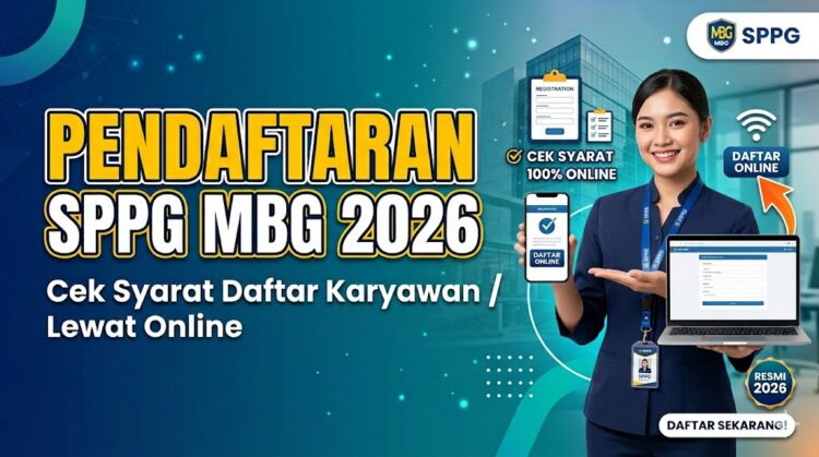 PENDAFTARAN SPPG MBG 2026, Cek Syarat Daftar Karyawan SPPG Lewat Online