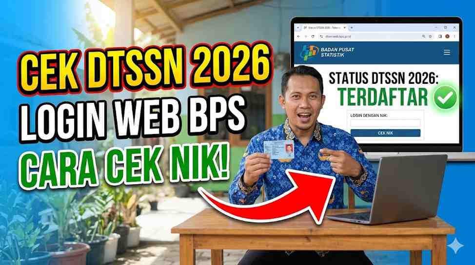 Panduan Lengkap Cek DTSEN 2026 Login Lewat DTSEN Web BPS Go Id Cek NIK