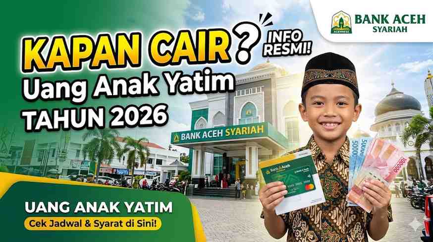 Uang Anak Yatim 2026 Kapan Cair di Bank Aceh Tanggal Berapa, Cek Sekarang Lewat HP
