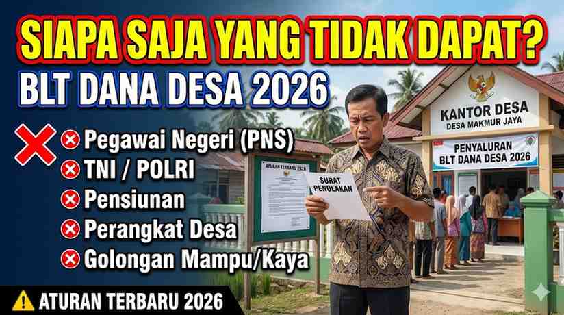 Yang Tidak Berhak Menerima BLT Dana Desa Sesuai Aturan Terbaru 2026